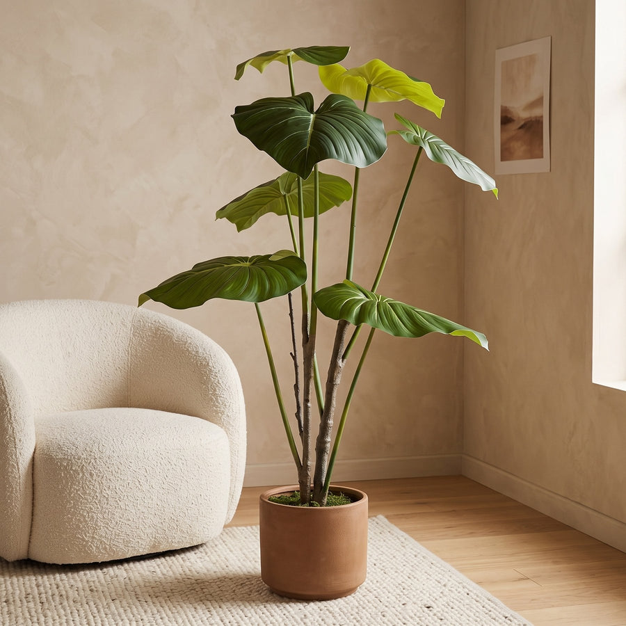 Künstlicher Philodendron 178 cm in einem Wohnraum