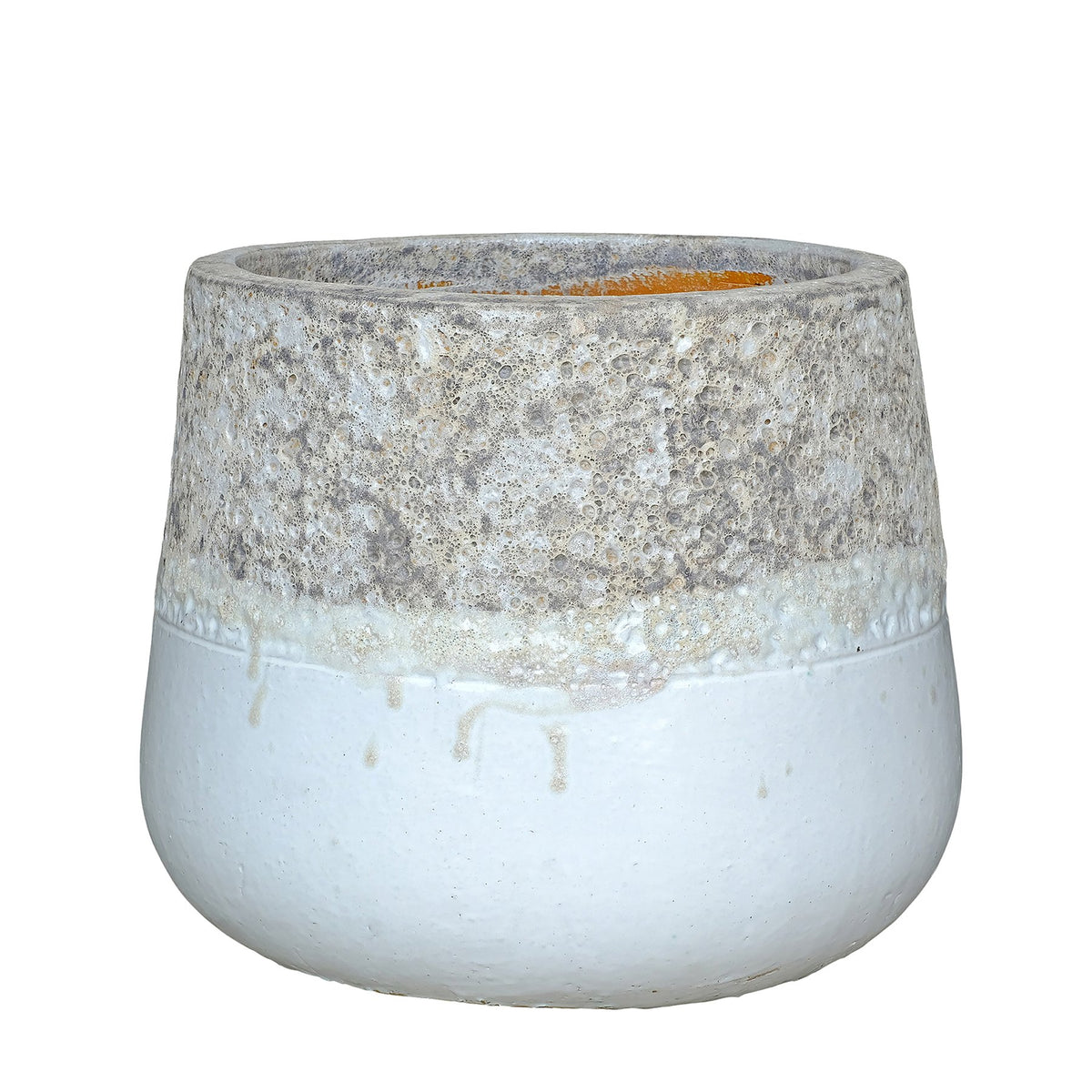 Pflanzkübel Lenz Weiß-Grau 50 cm, Freisteller