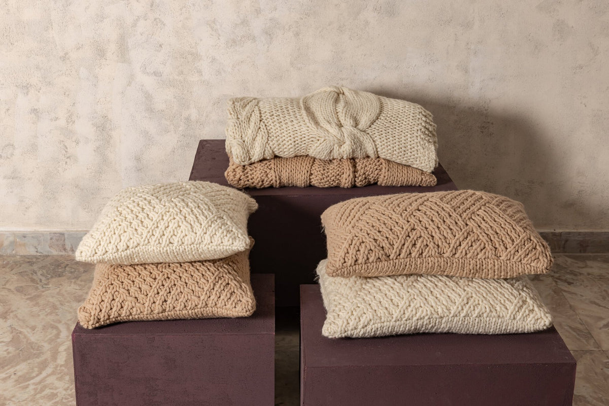 PTMD Rama Strickplaid Creme