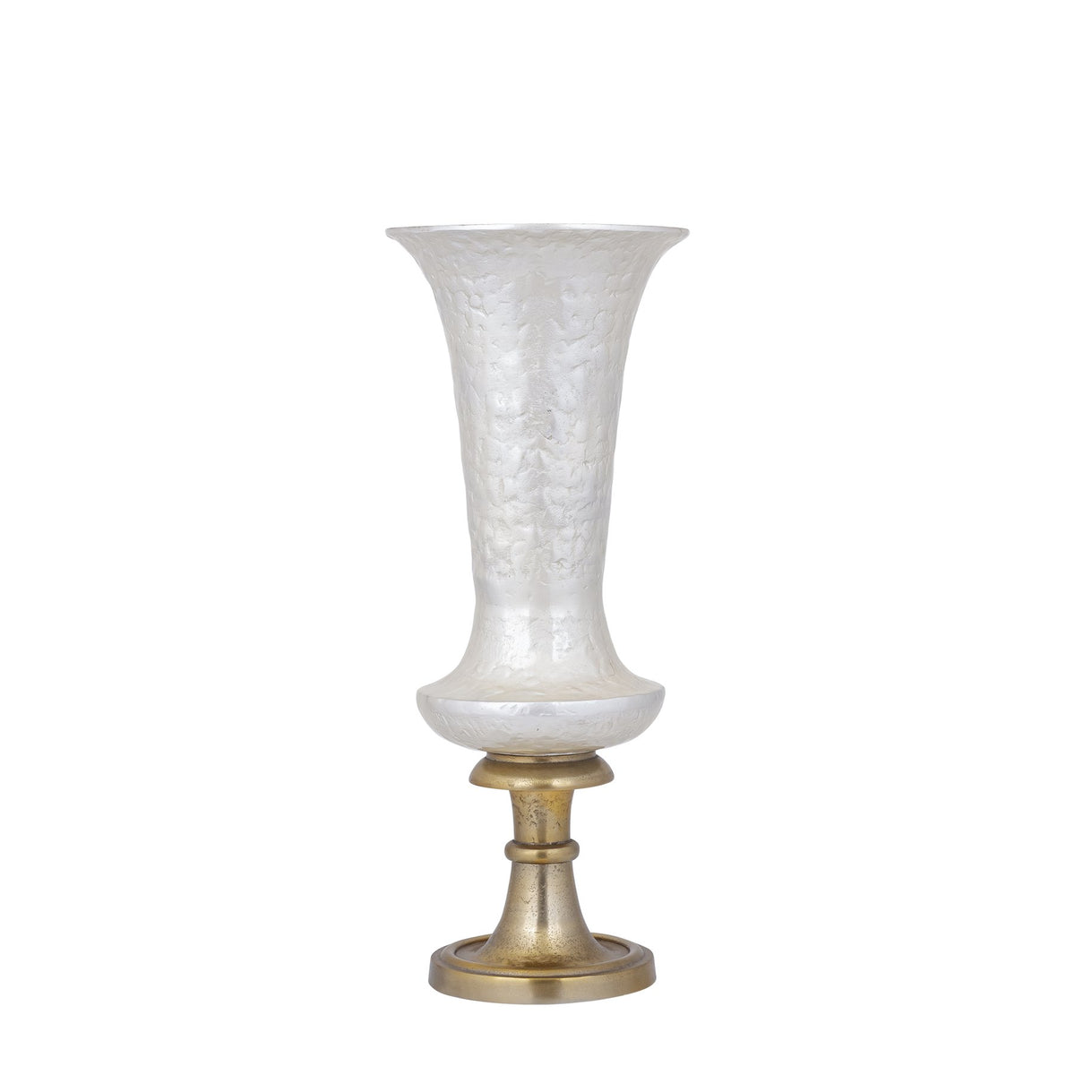 Pokalvase Lysse Weiß 61 cm, Freisteller