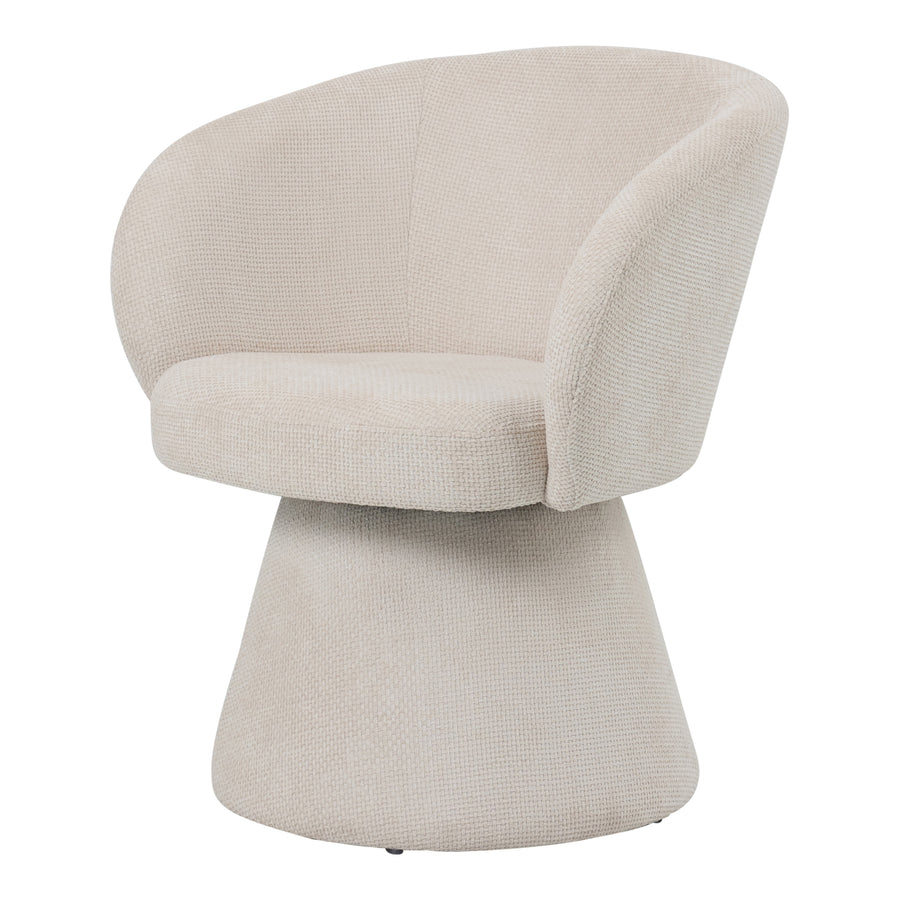 Polsterstuhl Hermes Cream von PTMD, Vorderansicht