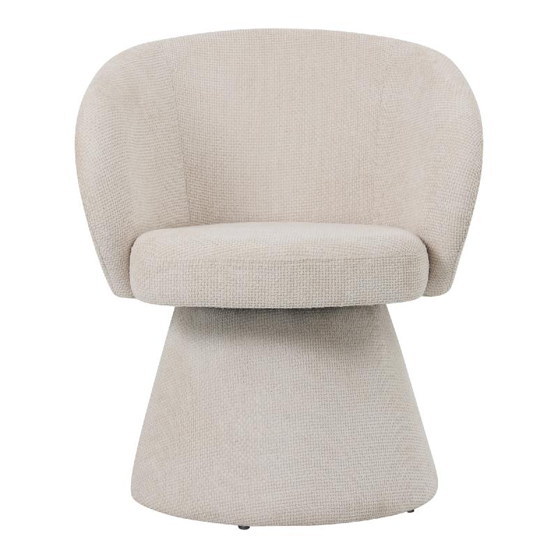 Polsterstuhl Hermes Cream von PTMD, Vorderansicht