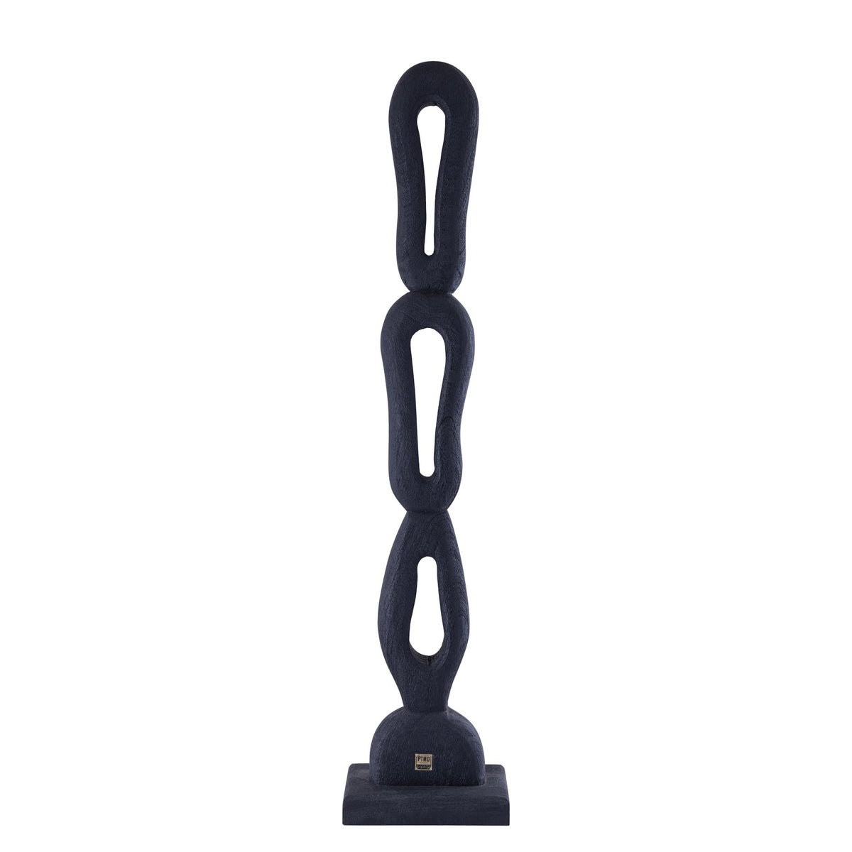 Skulptur Rhyce Schwarz 98 cm, Freisteller