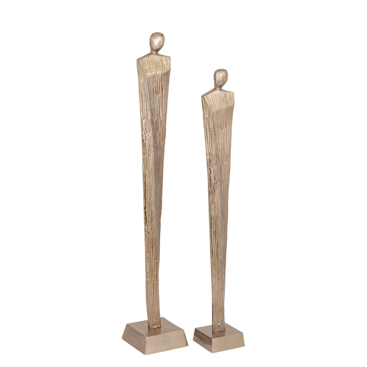 PTMD Symon Skulptur Braun-Gold