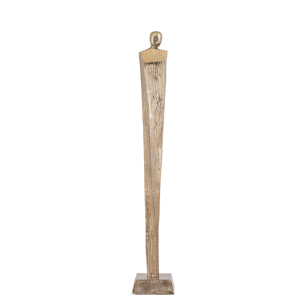 Skulptur Symon Braun-Gold 103 cm, Freisteller