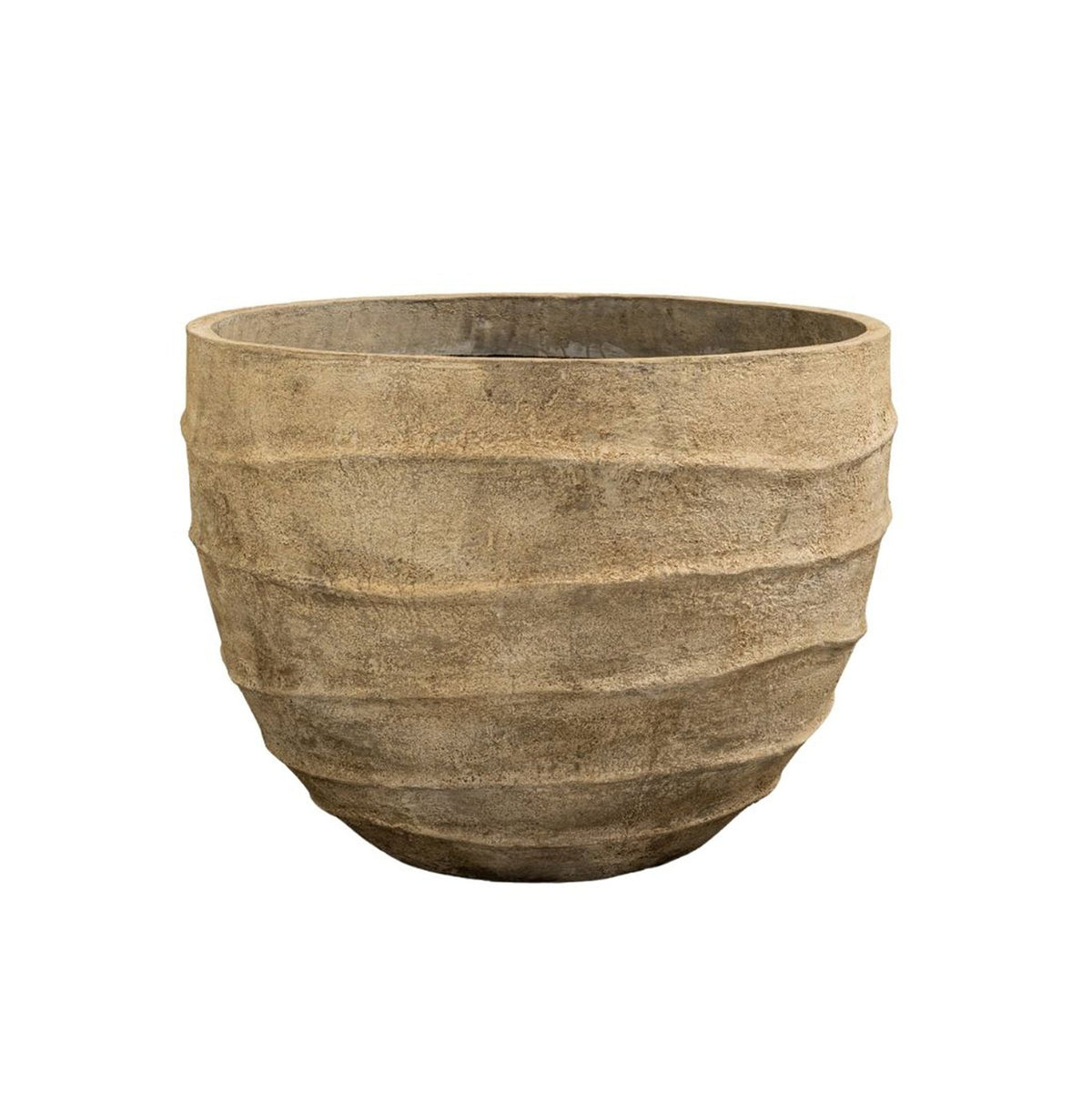 Übertopf Ravi Beige 60 cm, Freisteller