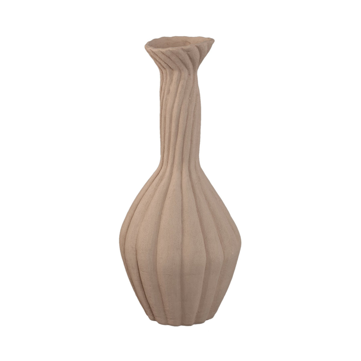 Vase Lydia Hellbraun 64,5 cm, Freisteller
