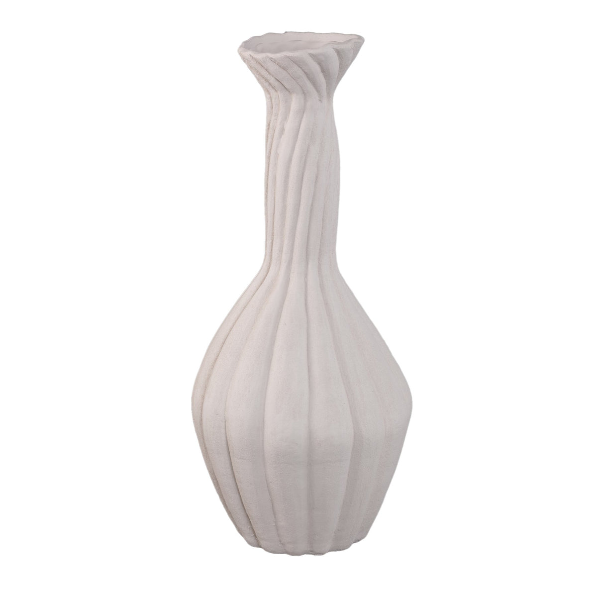 Vase Lydia Weiß 64,5 cm, Freisteller