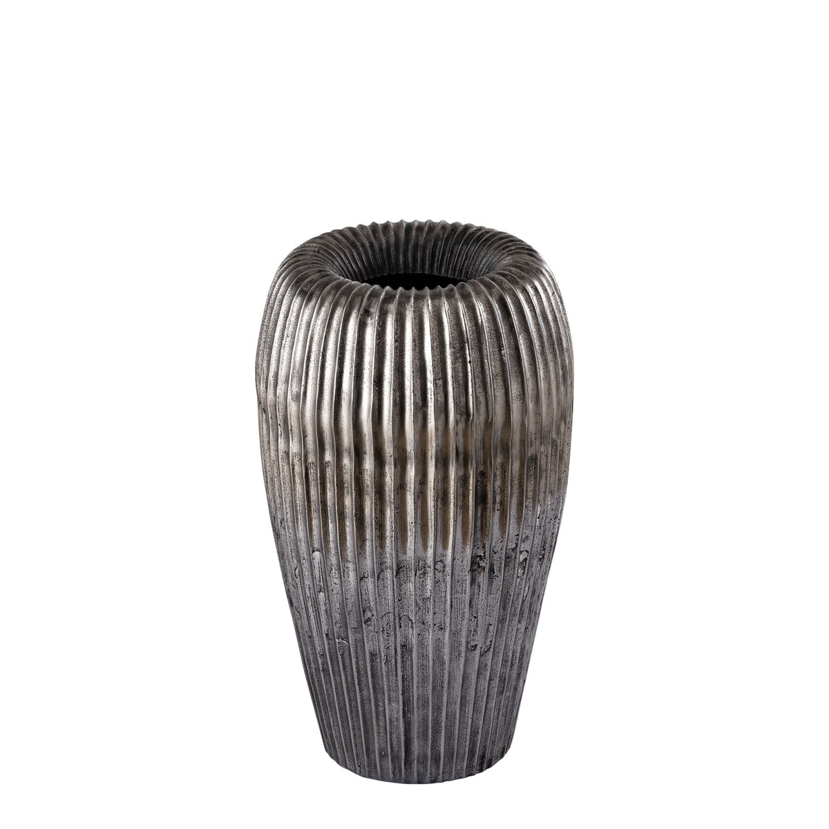 Vase Russel Silber 50 cm, Freisteller
