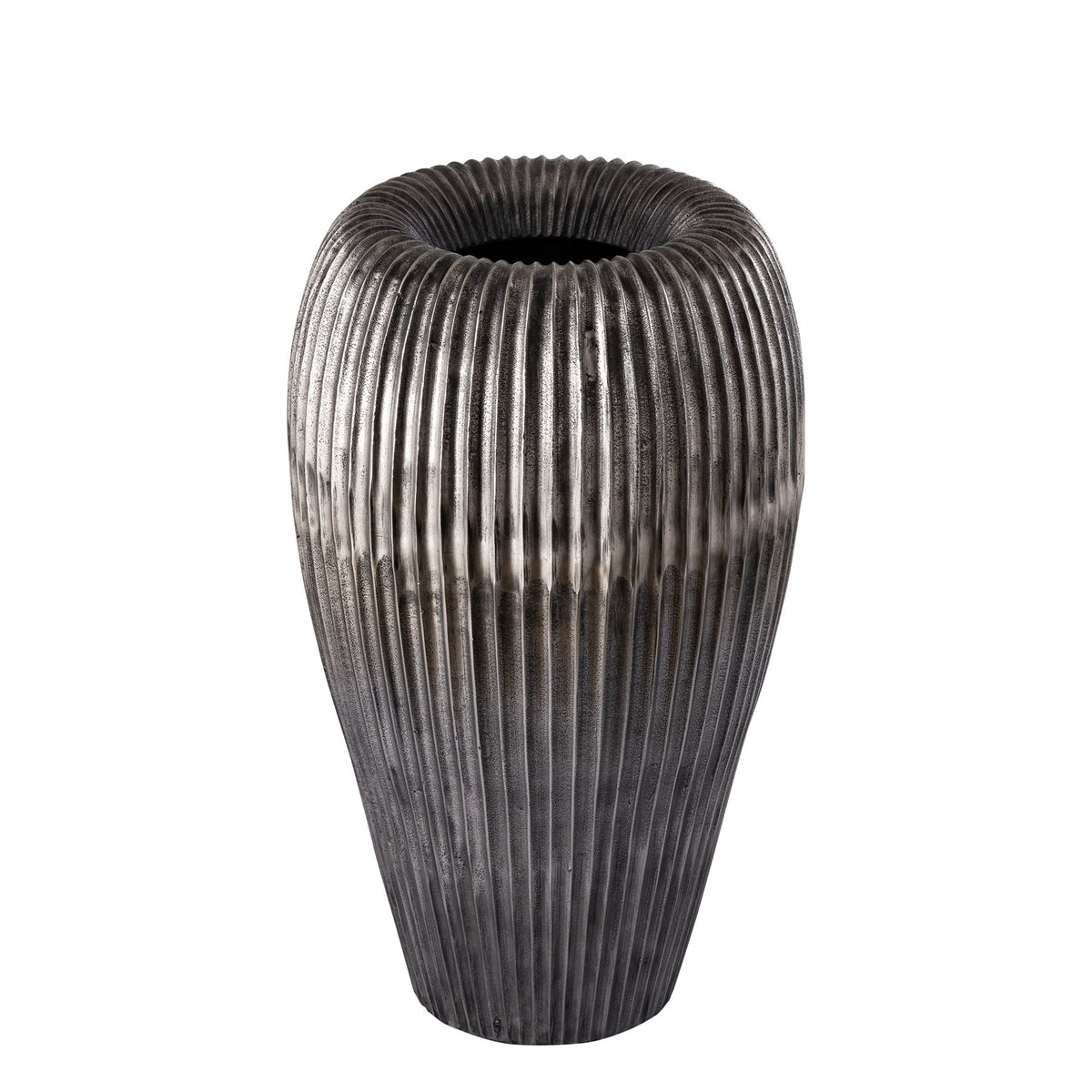 Vase Russel Silber 63 cm, Freisteller