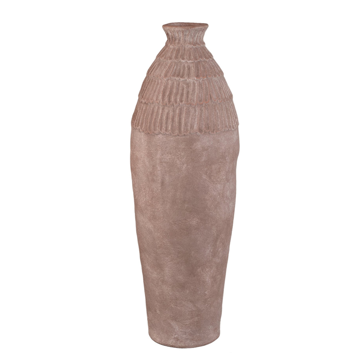 Vase Venesa Erdbraun 75 cm, Freisteller