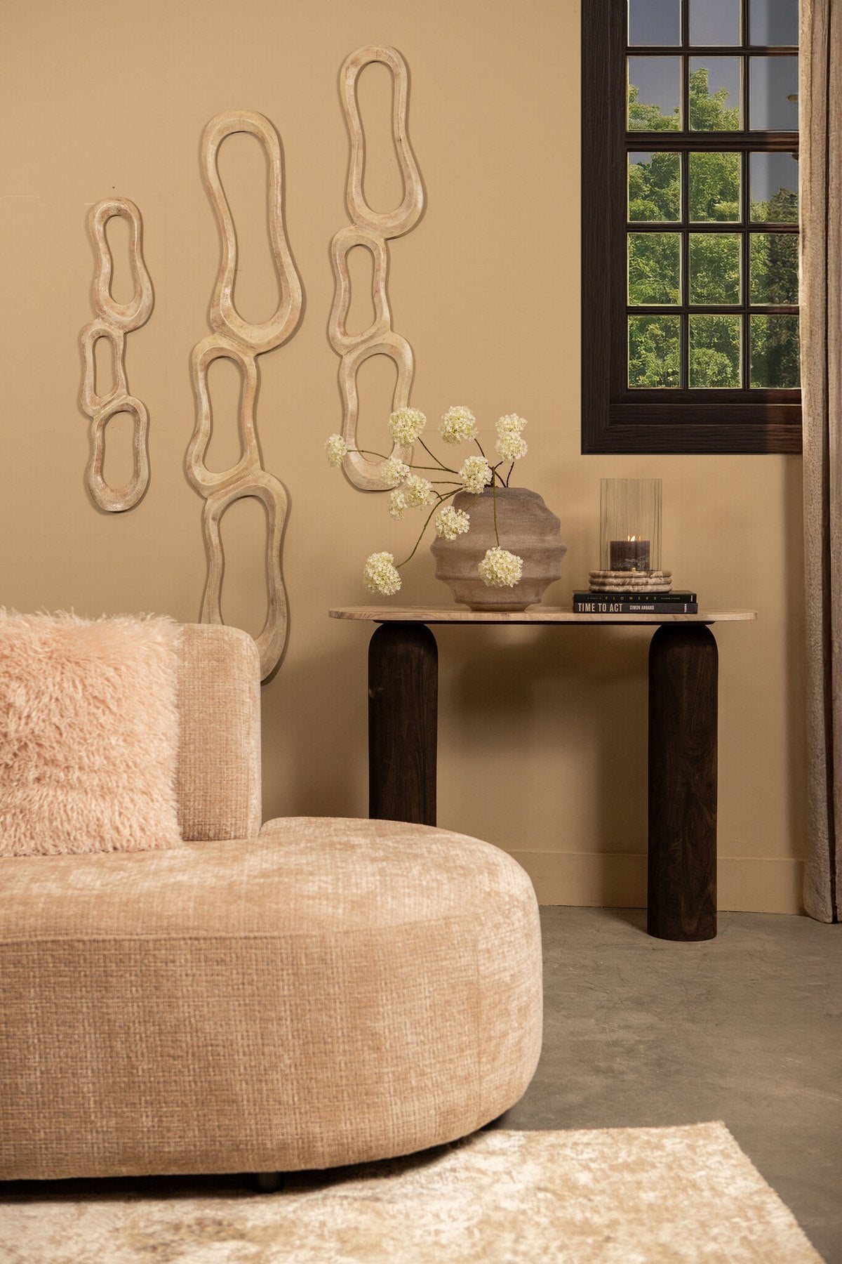 PTMD Camare Wandskulptur Beige
