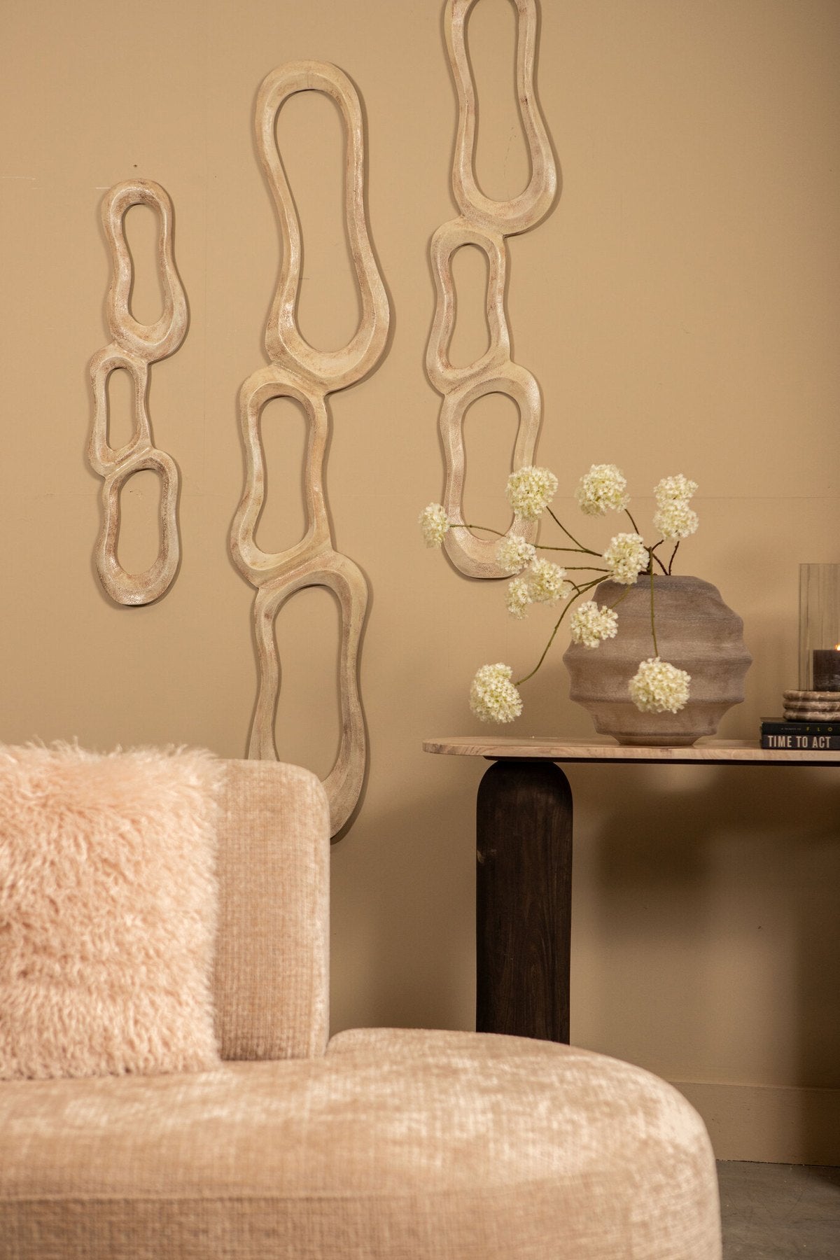 PTMD Camare Wandskulptur Beige