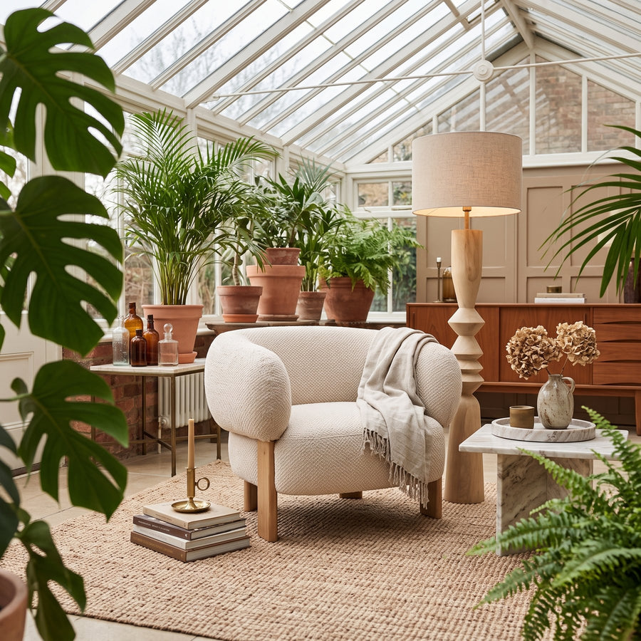 Sessel Nomy Cream kompakter Polstersessel im Bezug Opulence 5 | Interiorbild | PTMD bei STUFF Shop kaufen