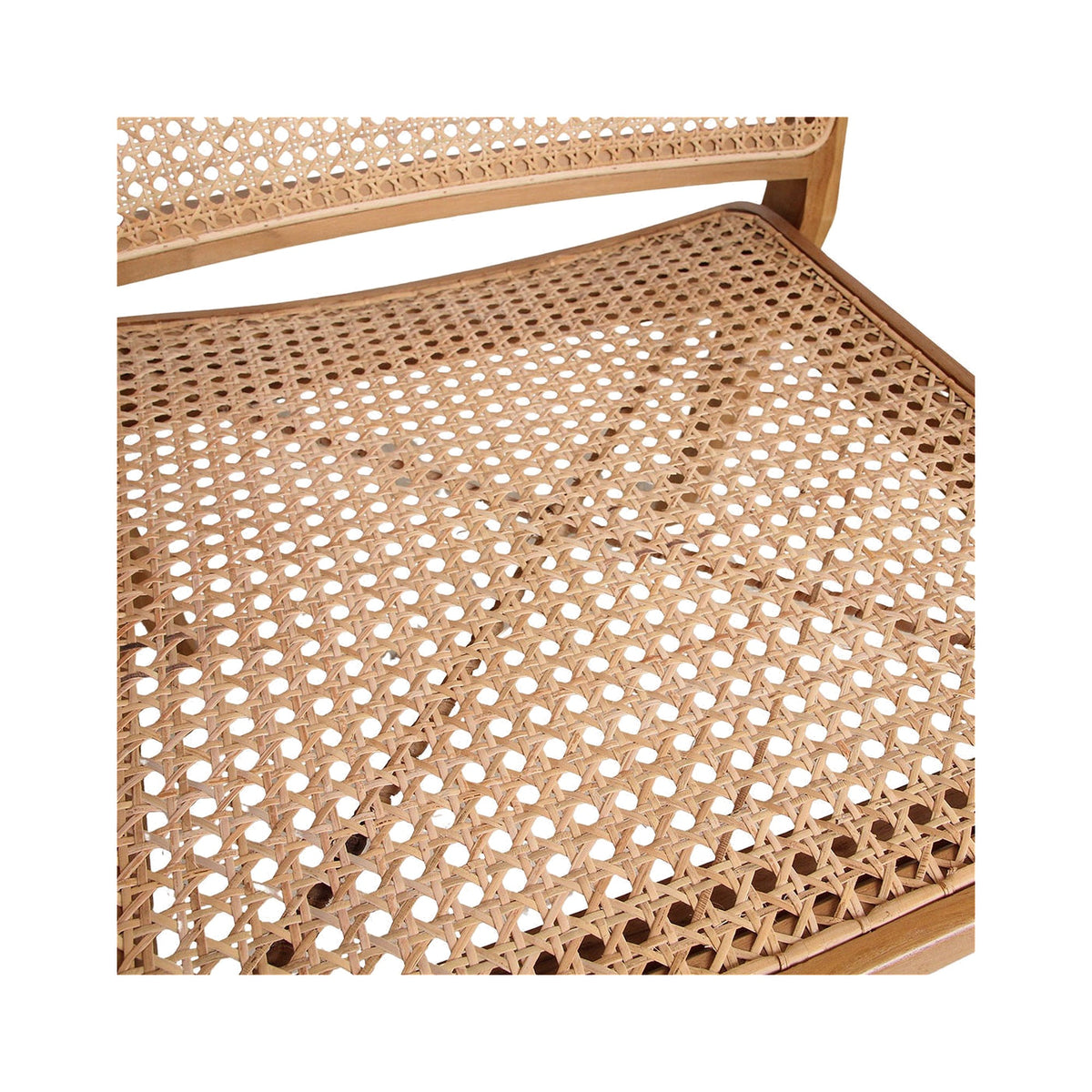 Armlehnenstuhl Heritage Cane natur von STUFF Loft, Teak und Wiener Geflecht, 57 x 61 x 83 cm, Detail Wiener Geflecht