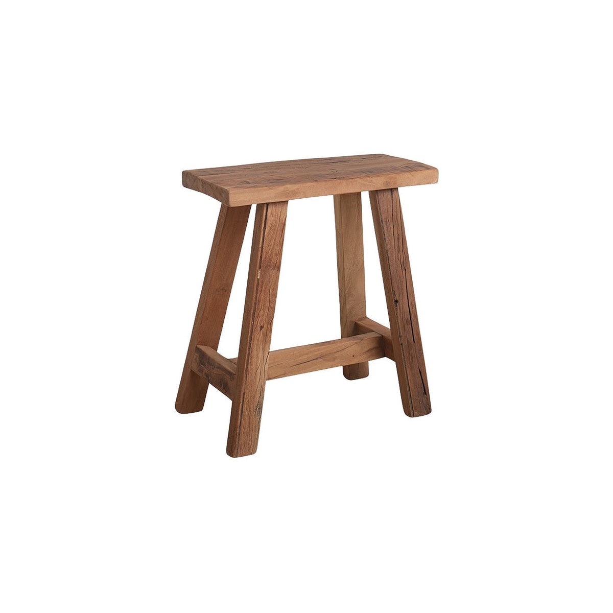 Bank Grainwood schmal aus recyceltem Altholz, 45 cm breit | Freisteller | STUFF Loft