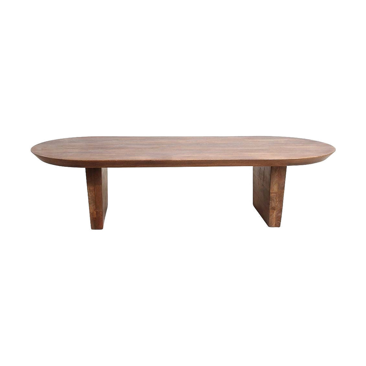 Couchtisch Curvo oval aus Mangoholz, 140 x 60 cm | Freisteller | STUFF Loft
