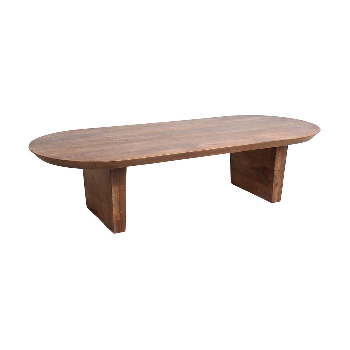 Couchtisch Curvo oval aus Mangoholz, 140 x 60 cm | Freisteller | STUFF Loft