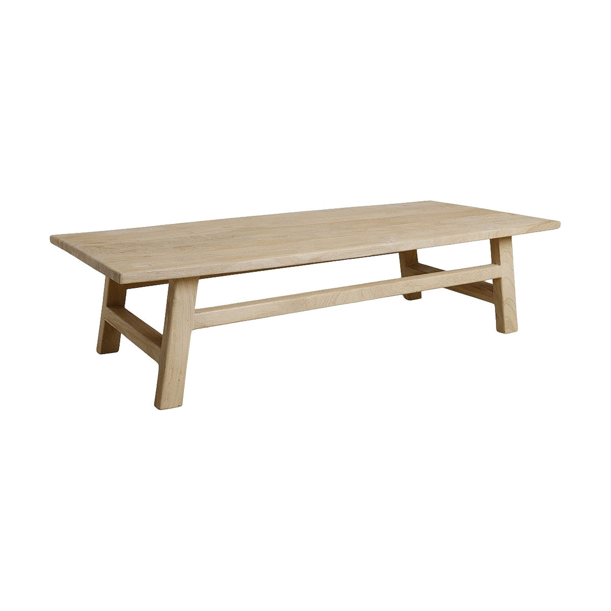 Couchtisch Driftwood rechteckig aus hellem Mangoholz, 140 x 60 cm | Freisteller | STUFF Loft