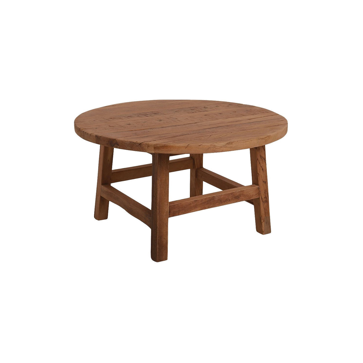 Couchtisch Grainwood rund aus recyceltem Altholz, Ø 70 cm | Freisteller | STUFF Loft