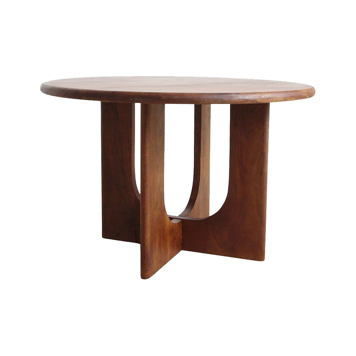 Esstisch Curvo rund aus Mangoholz, Ø 120 cm | Freisteller | STUFF Loft