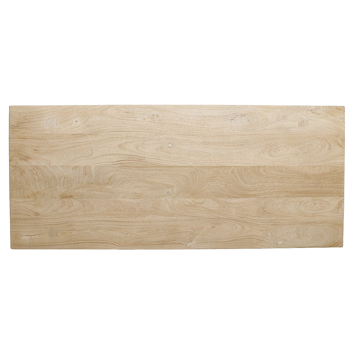 Esstisch Driftwood aus hellem Mangoholz mit Trapezbeinen | Freisteller | STUFF Loft