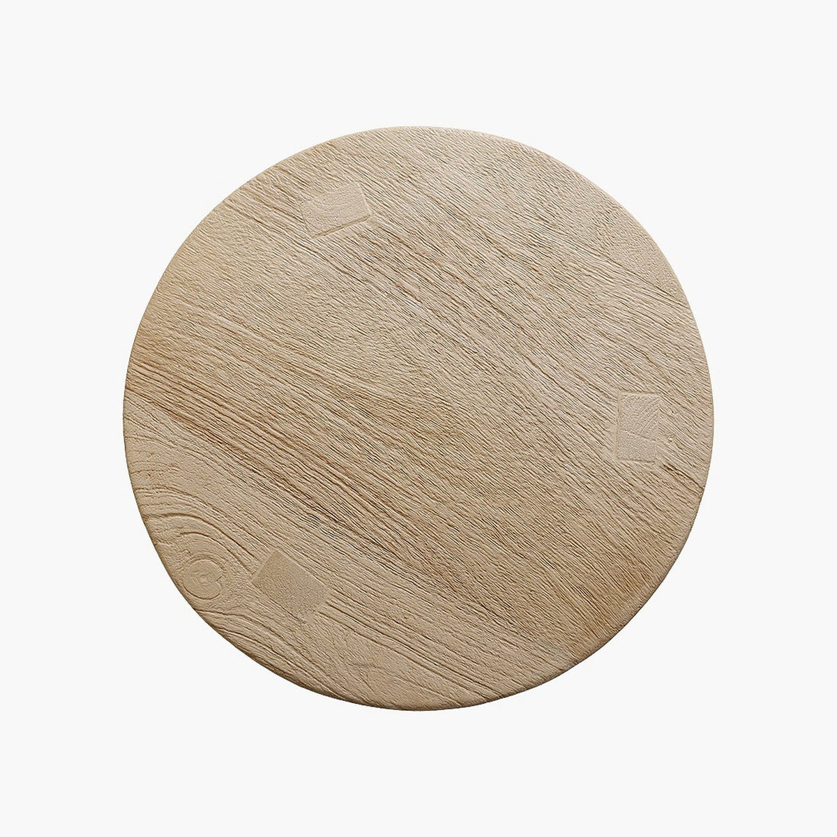Hocker Driftwood rund aus hellem Mangoholz, Ø 34 x 50 cm | Detail Sitzfläche | STUFF Loft