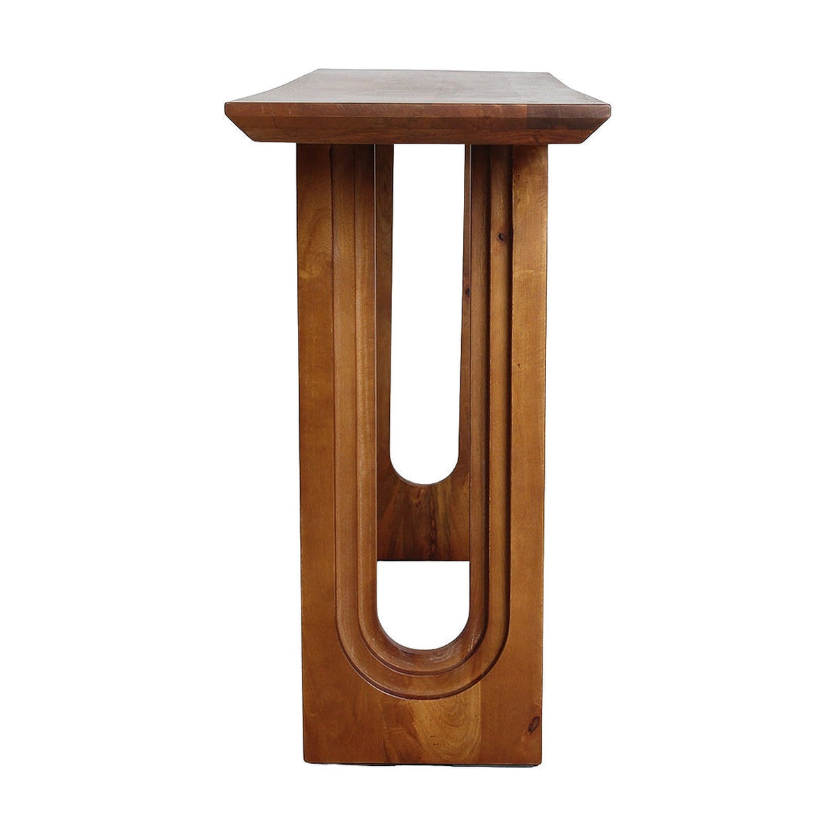 Konsolentisch Curvo aus Mangoholz mit Bogenbeinen, 140 cm | Freisteller | STUFF Loft