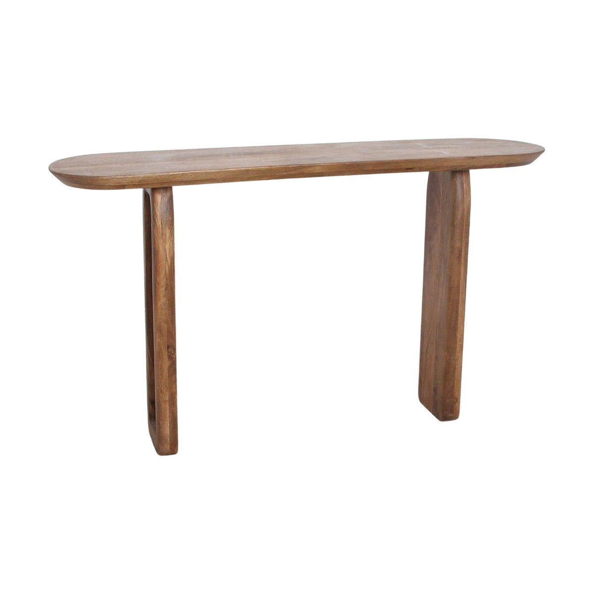 Konsolentisch Curvo schmal aus Mangoholz, 140 cm | Freisteller | STUFF Loft