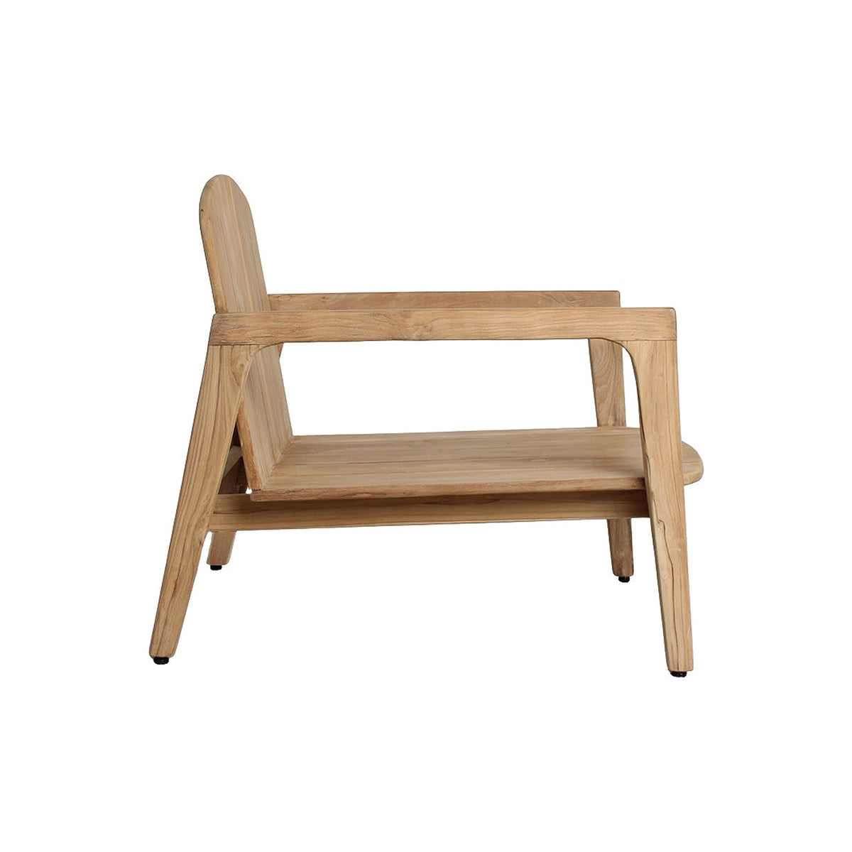 Lounge-Sessel Teakscape aus Teakholz mit naturweißen Kissen | Freisteller | STUFF Loft