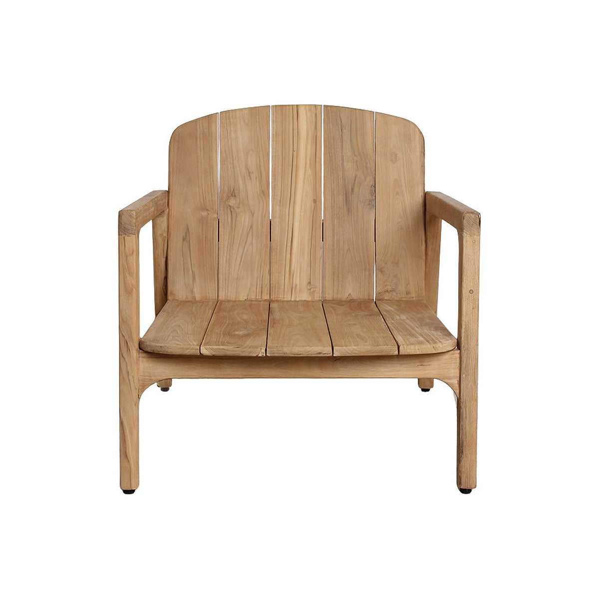 Lounge-Sessel Teakscape aus Teakholz mit naturweißen Kissen | Freisteller | STUFF Loft