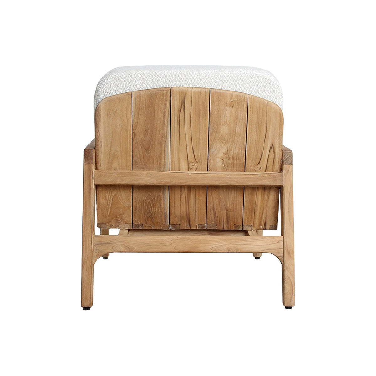 Lounge-Sessel Teakscape aus Teakholz mit naturweißen Kissen | Freisteller | STUFF Loft
