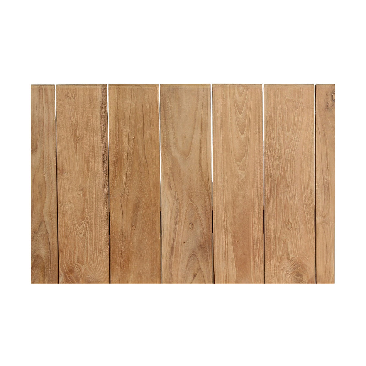 Lounge-Sofa Teakscape 2-Sitzer aus Teakholz mit naturweißen Kissen | Freisteller | STUFF Loft