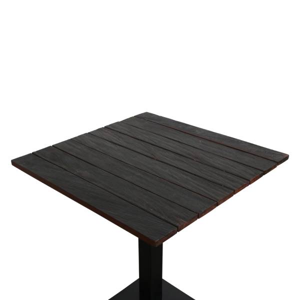 Bistrotisch Borneo Eisenholz mit massiver Altholz-Tischplatte