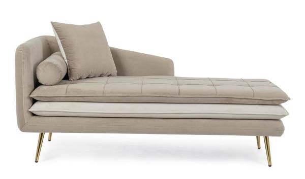 Chaiselongue Sophie taupe
