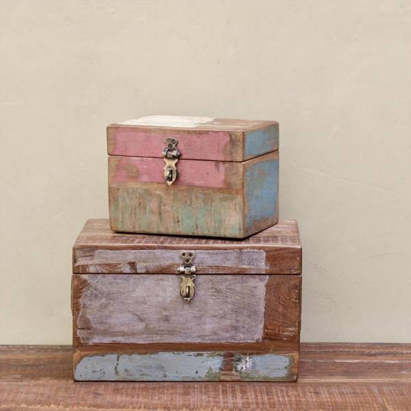 Vintage Kiste Box aus Altholz Shabby-Chic, verschiedene Größen
