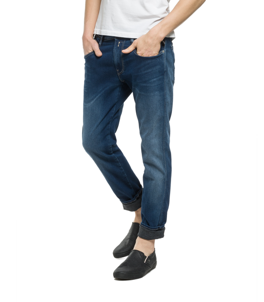 Replay Herren Anbass Hyperfree Jeans Slim Fit Power Stretch