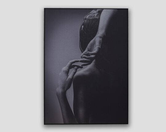 Gerahmtes Bild Naked Woman aus Aluminium Dialma Brown