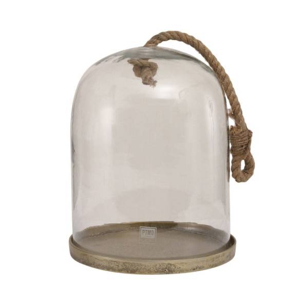 Deko-Glasglocke Bell mit Seil large