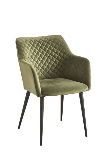 Stuhl Color Samt von Dialma Brown - Grün