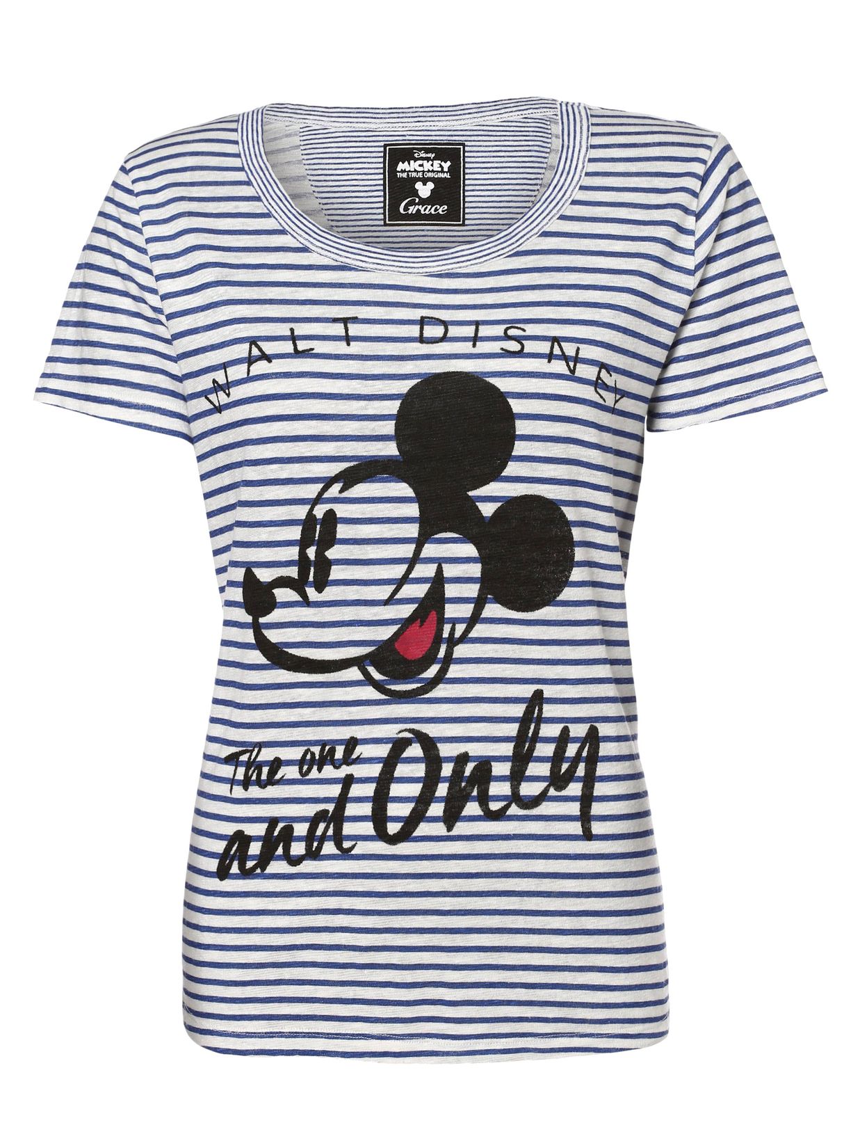 Grace ladies t-shirt The Only Mickey Mouse with linen content