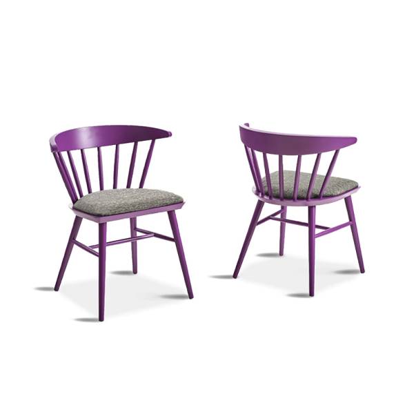 Stuhl violett & grau meliert - Dialma Brown